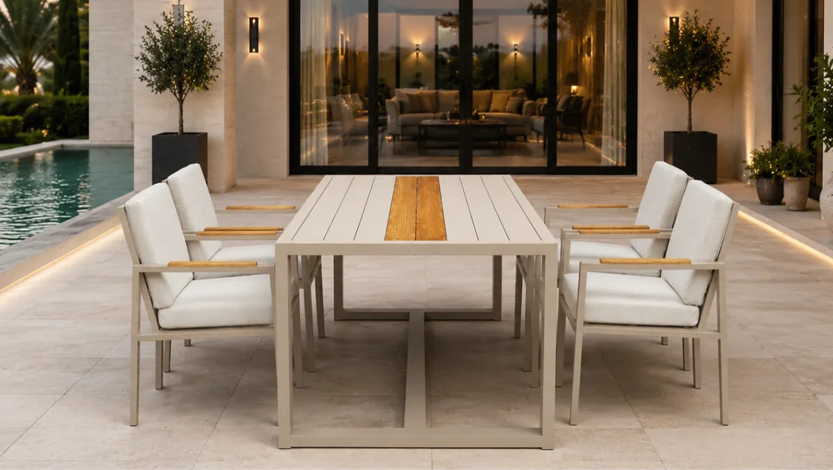 Ensemble repas de jardin Athènes 4 places