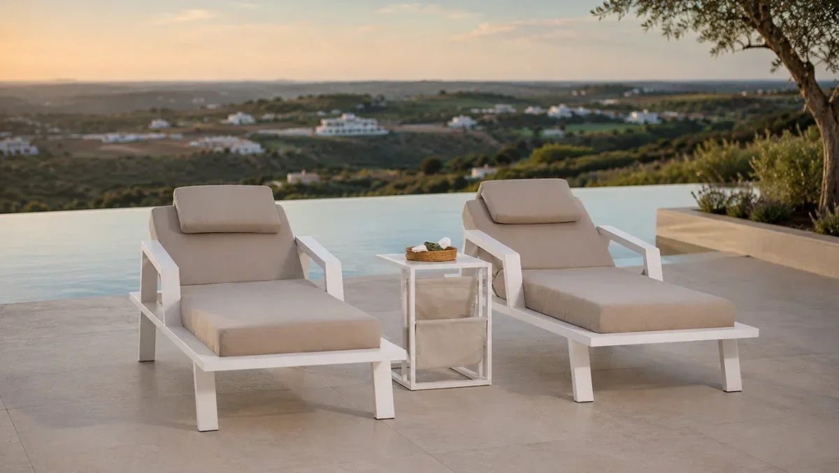 Chaise Longue LAS VEGAS avec Accoudoirs