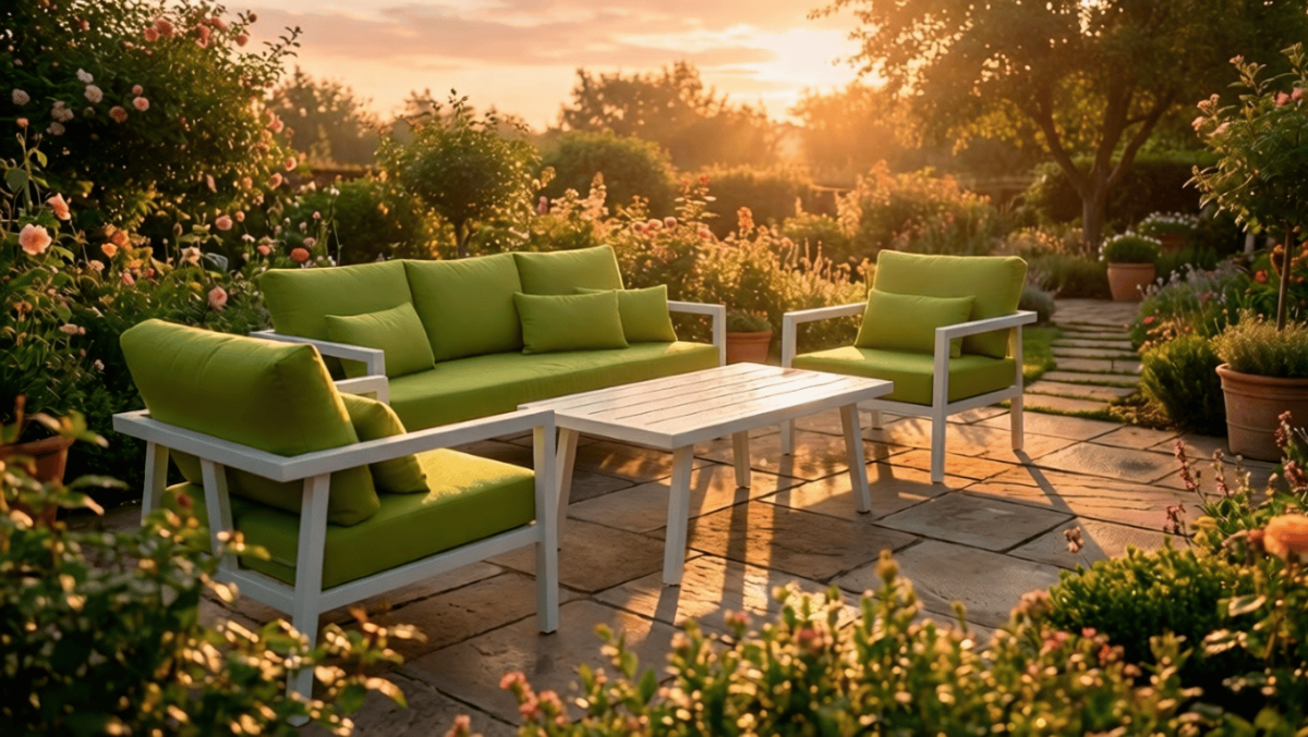 Salon de jardin AMSTERDAM en aluminium