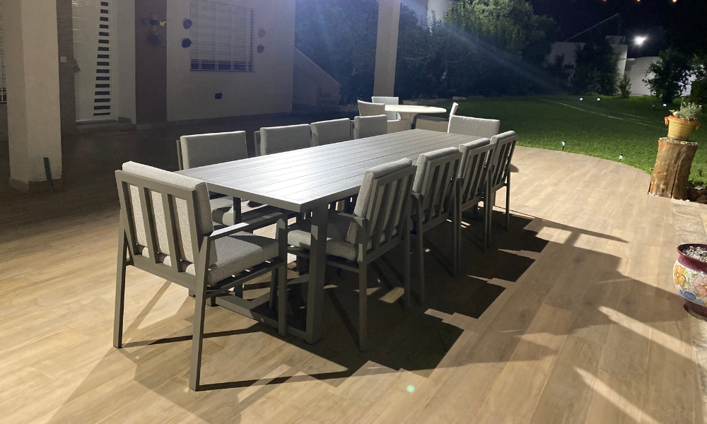 Ensemble repas de jardin Athènes 10  places
