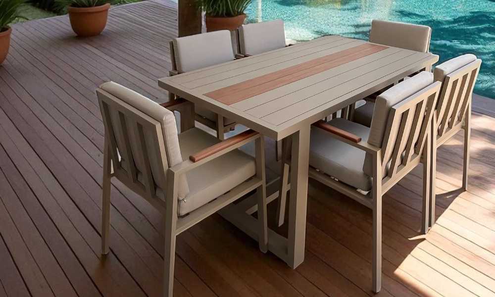 Ensemble repas de jardin Athénes 6 places