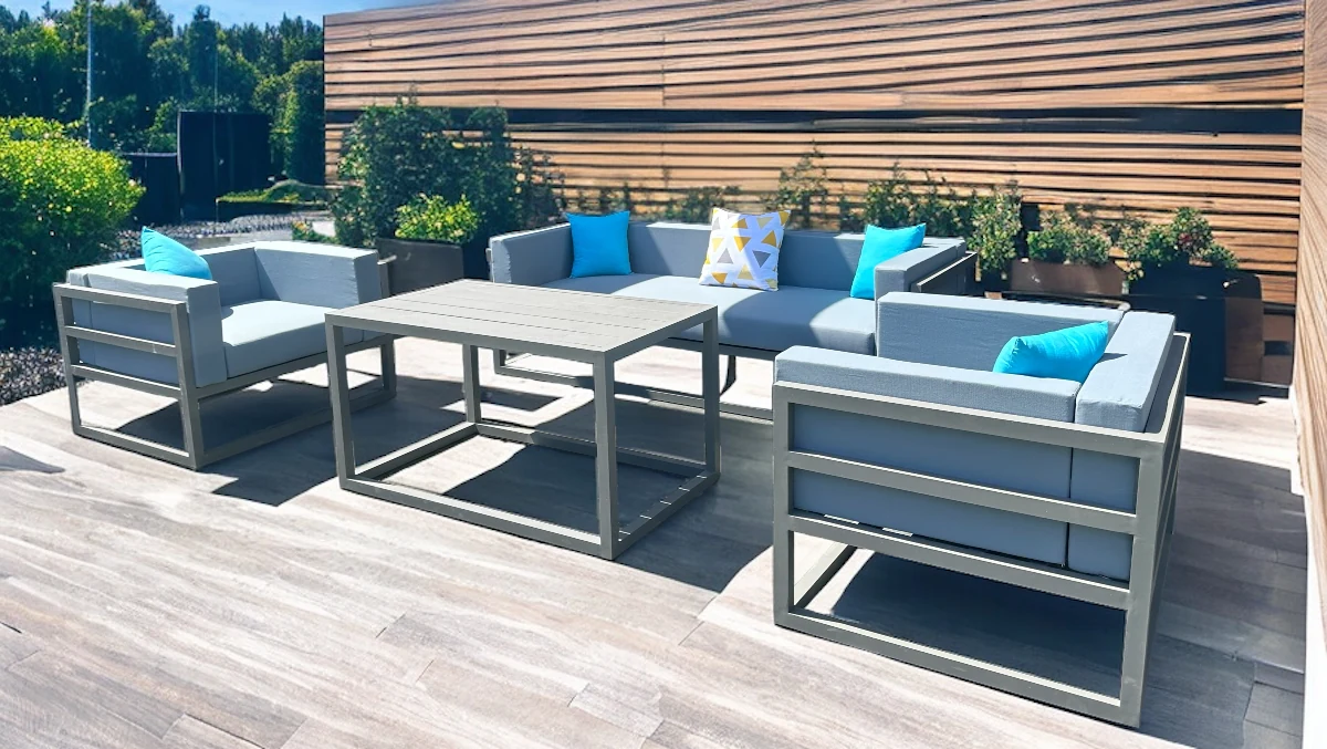 Salon de jardin BONJOUR en aluminium-Salon de jardin