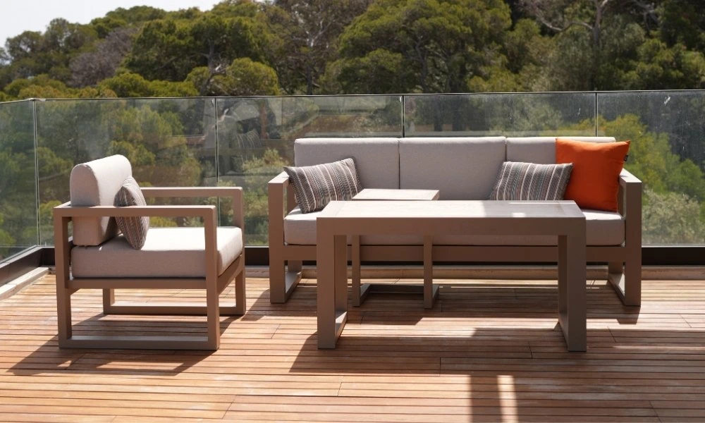 Salon de jardin MARSEILLE en aluminium-Salon de jardin