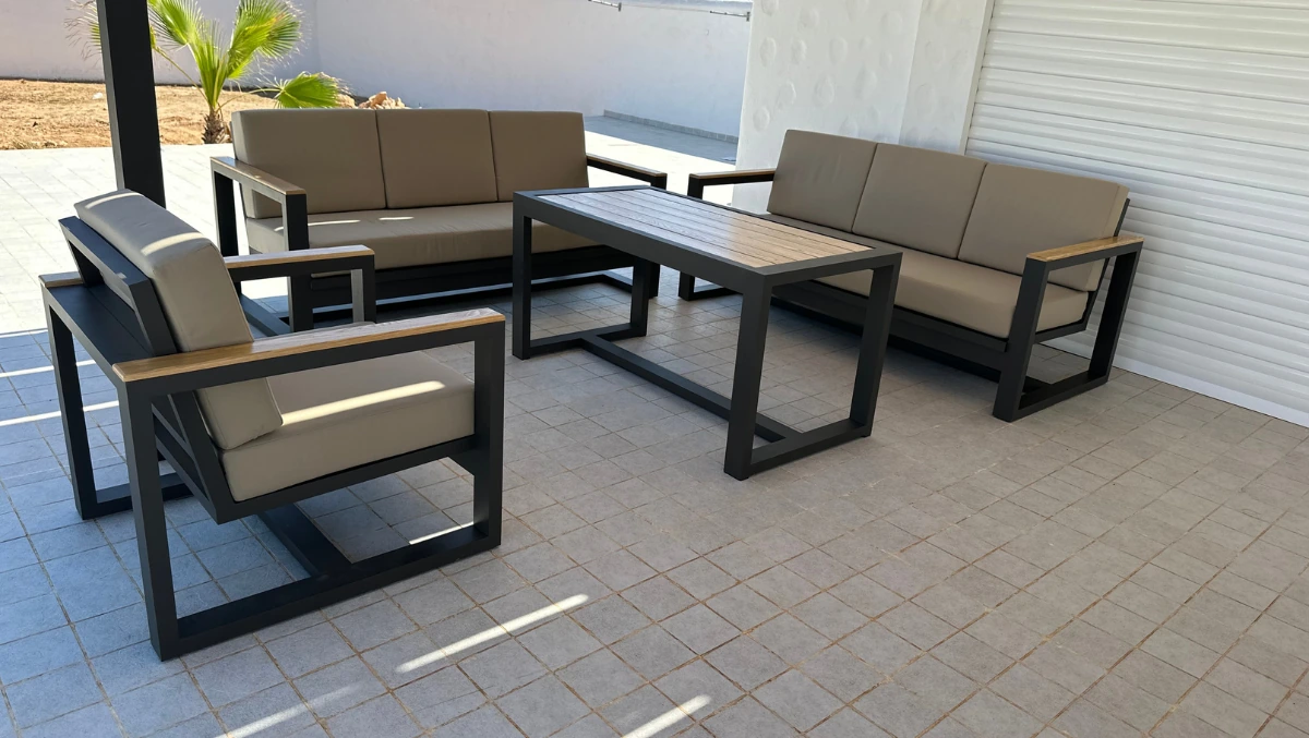 Salon de jardin VENISE en aluminium-Salon de jardin